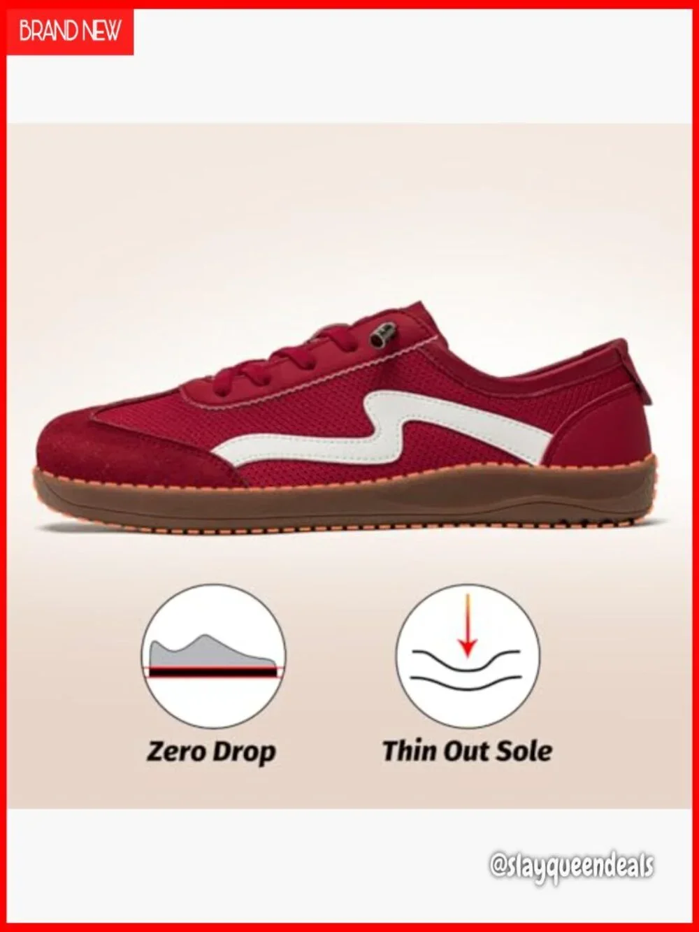 Mesh Slip-On Sneakers Wide Toe Box Zero Drop Barefoot Walking Shoes